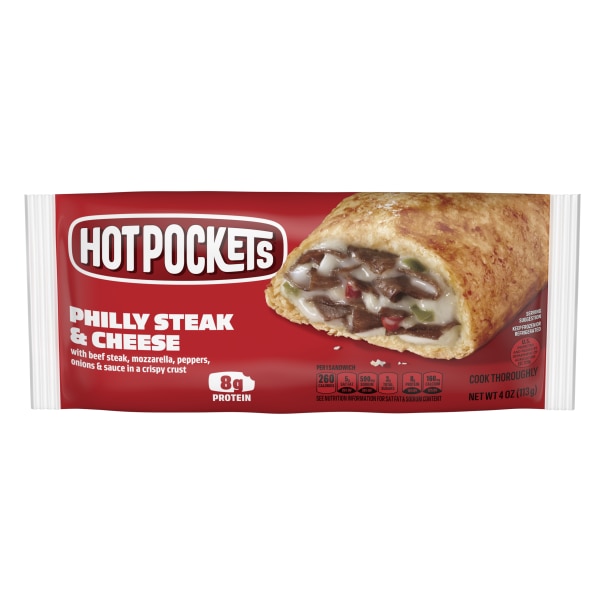 Hot Pockets Philly Steak and Cheese Stuffed Sandwich Indiv Wrap 30x4oz